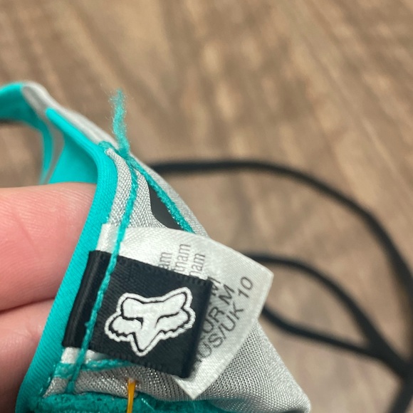 Fox String Bikini Top Metallic Racing Unique, Women’s M - Picture 3 of 4